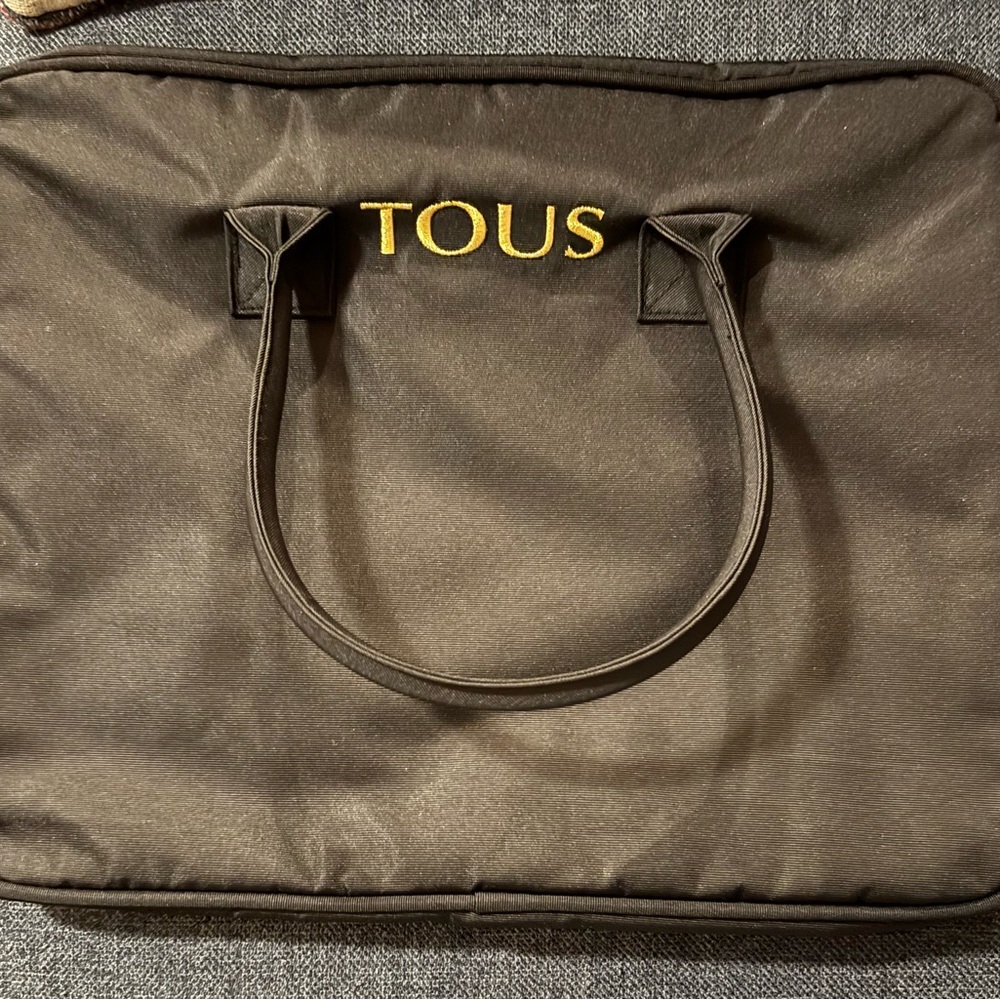 TOUS Black Nylon Large Laptop Tote Bag BRAND NEW IN MANUFACTURER WRAPPING